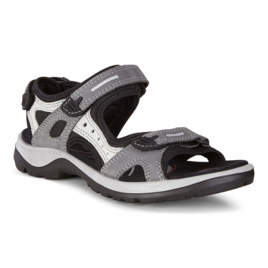 ECCO Sandal Yucatan Leather Titanium Grey Women